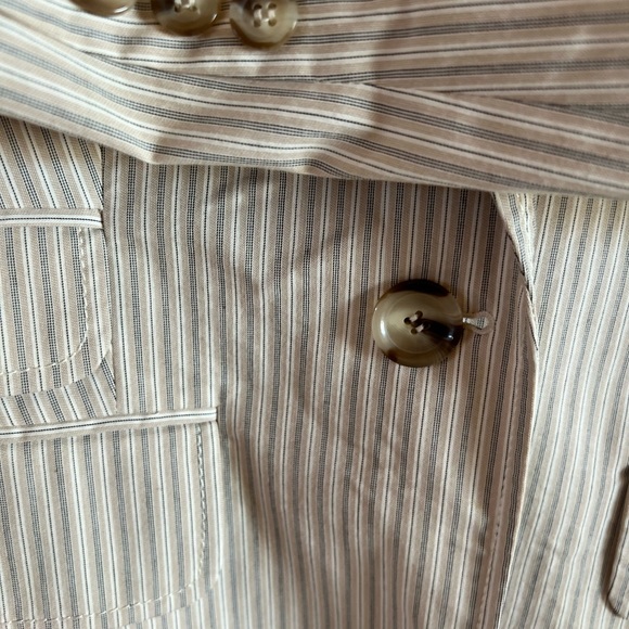Tan Pinstripe Ann Taylor Loft Blazer - Picture 5 of 5